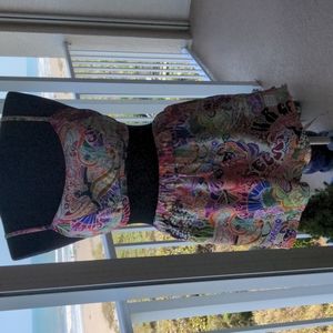 3 Piece Zendaya matching short, bra and short sleeve shirt ensemble